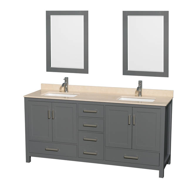 Wyndham Collection Sheffield 59" Single Bathroom Vanity Base Only